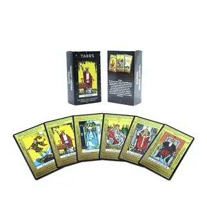 Jogos Personalizados Cartão Baralho Tarot Cartões Com Impressão Guidebook Personalizado Baralho De Cartão De Impressão De Tarô Com Caixa De Tuck Fabricação