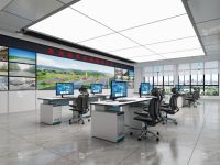 Bureau de console de contrôle de diffusion professionnel pour studio de télévision et salle d'opération multimédia