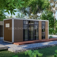 Maison préfabriquée modulaire moderne, économique, en kit, mobile, pour bureau, boutique, ou petite construction conteneurisée aux États-Unis