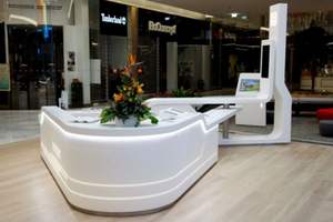 O glaciador de forma arredondada, branco, superfície sólida, recepção redonda - Product Image 5