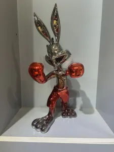 Statua in Resina Personalizzata Design Pop Art Moderno, Scultura da Interno Donald Duck Lucida, Tecnica <span class=keywords><strong>di</strong></span> Pittura per Personaggi Carini - Product Image 3
