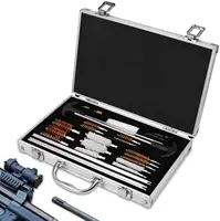 Groothandel 24 Pcs Gun Borstel Aluminium Case Vuurwapen Barrel Cleaning Kit