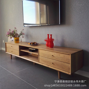 Mueble de TV de Madera de Cerezo Nórdico, Modelo 2006, Muebles Ecológicos para Sala de Estar - Product Image 4