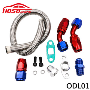 Kit de Línea de Combustible Turbo Hoso Racing, Acero Inoxidable 304 y Aleación de Aluminio, para Mejora de Rendimiento Automotriz - Product Image 3