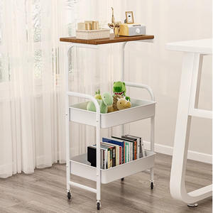 Chariot de rangement à 3 étagères pour légumes, fruits, collations, livres – Idéal <span class=keywords><strong>cuisine</strong></span> et salon – Pratique pour le rangement domestique - Product Image 3