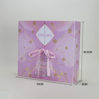 Caja de Calendario de Adviento Rosa de Lujo, Cartón con Materiales Reciclados, Empaque para Perfumes y Cosméticos, 24 Cajones Dobles, Regalo de Navidad