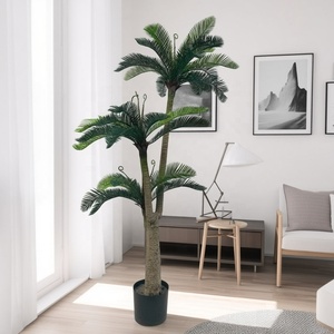 Palme Cycas Artificiali in PVC Resistenti ai Raggi UV, <span class=keywords><strong>Bonsai</strong></span> Revoluta per Decorazione Casa e Giardino, Uso <span class=keywords><strong>Interno</strong></span> ed Esterno - Product Image 3