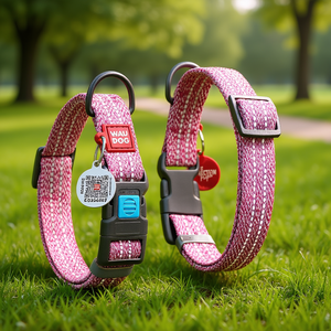 Collar para Perro Waudog, de Nailon Acolchado con Cierre de Hebilla, Talla Pequeña, para Todas las Estaciones, Estilo Moderno, Accesorio para Mascotas Caninas - Product Image 2