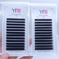 J B C CC D DD L LC LD M Curl Easy Fan Extension de Cils Doux 0.05mm Cachemire Logo Personnalisé Extensions de Cils