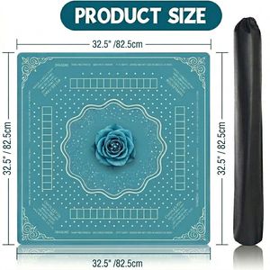 Y Y Mesa de Mahjong Automática Americana Moderna de Lujo Tejidos de Microfibra Ecológicos Caucho Natural 4 Jugadores Impermeable - Product Image 3