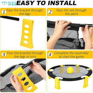 SeeMore Ensemble de jeux de plage personnalisable avec logo, jeu de rebond, volley-ball de plage pour la famille, enfants et adultes, ensemble de Spike Ball, ballon de plage - Product Image 6