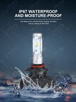Phare LED JHS 40W S1 8000lm Blanc Naturel Faisceau Haut-Bas H11 H4 H7 S1 Phare LED pour Voiture Universelle
