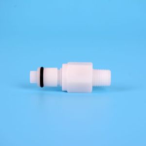 JU Universal 1/4 1/8NPT rosca macho adaptador de plástico de desconexión rápida insertar acoplamiento - Product Image 4