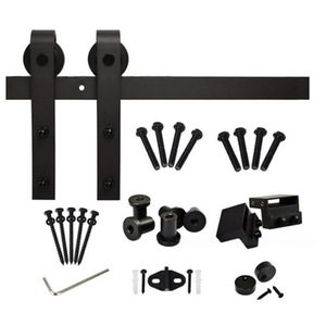 Hiện Đại Bắc Âu Thép Không Gỉ Im Lặng Push-Kéo Cửa Trượt Phần Cứng Đầy Đủ Thiết Lập Barn Door Theo Dõi Đường Sắt Phụ Kiện Cho Nhà Bếp - Product Image 5