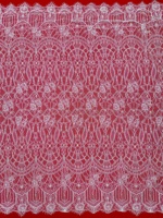 Tissu en dentelle de tulle ajouré brodé de fleurs géométriques vintage, perlé à la main, avec dentelle cils, pour robe de mariée et de soirée