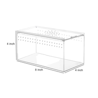 Vente en gros de cage à tarentule personnalisée pour petit animal de compagnie boîte à reptiles en plexiglas pour alimentation en araignée à sauter boîtier en acrylique transparent