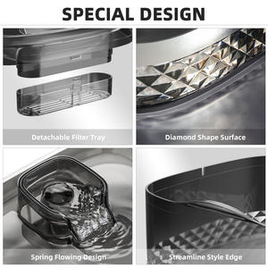 Super Silent Pet Water <b>Fountain</b> Large Capacity For Dogs And Cats With Led Light Detachable Design - Product Image 4