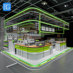 Cà phê cửa hàng quầy bar tùy chỉnh quán cà phê cửa hàng đồ nội thất thiết kế bong bóng trà cửa hàng phù hợp hiện đại - Product Image 1