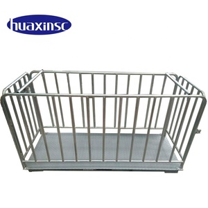 Günstige <span class=keywords><strong>300</strong></span> <span class=keywords><strong>kg</strong></span> 2 Tonnen automatische digitale Vieh waage mit Zaun - Product Image 6