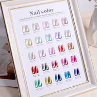Nouveau design 25 couleurs de perles de verre gelée pour les yeux de chat Collection de vernis à gel UV vente en gros Ensemble de vernis à gel pour les yeux de chat