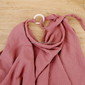 ผ้าคลุมให้นมลูกสำหรับคุณแม่ออกนอกบ้านให้นมลูกผ้าคอตตอนเนื้อนุ่มระบายอากาศได้ดีผ้าห่มสำหรับรถเข็นเด็กปรับความเป็นส่วนตัว - Product Image 3