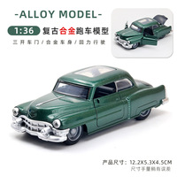 Nouveau modèle de voiture classique de qualité supérieure à l'échelle 1:36, véhicule miniature en métal moulé sous pression, simulation de voiture classique, modèle de décoration