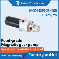 Pompe à engrenages magnétique pour distributeur d'eau et de thé, en acier inoxydable 316L, PEEK, 24V DC, sans joint, sanitaire, 5 bars, faible débit