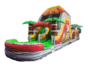 Castillo Inflable Comercial al por Mayor para Niños y Adultos, <span class=keywords><strong>de</strong></span> 40', con Obstáculos <span class=keywords><strong>de</strong></span> Dinosaurios y Volcán, Casa <span class=keywords><strong>de</strong></span> Brinco Combinada - Product Image 1