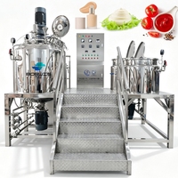 Homogénéisateur à vide automatique, machine d'émulsification, équipement de mélange en acier inoxydable pour lotion