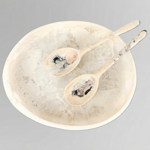 Bol de service en résine tourbillonnée, idéal pour salades, soupes et snacks, vaisselle alimentaire, décoration de table, au meilleur prix - Product Image 1