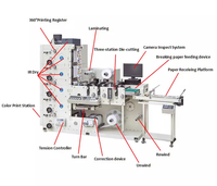 Machine d'impression flexo d'étiquettes rotatives de séchoir UV de couleurs adhésives automatiques de 7 couleurs