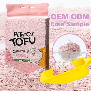 Arena Natural Premium Barata de Alta Calidad para Mascotas, Compre Arena para Gatos de Tofu de Alta Calidad, Libre de Polvo, envasada al Vacío - Product Image 1