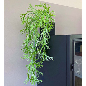 Plante artificielle de fougère à suspendre au mur, vert foncé, 30cm-100cm, décoration intérieure, accessoires de mariage - Product Image 3
