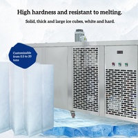 Machine de fabrication de briques de glace en bloc transparentes industrielles de 3 tonnes Prix de la machine à glace en bloc commerciale