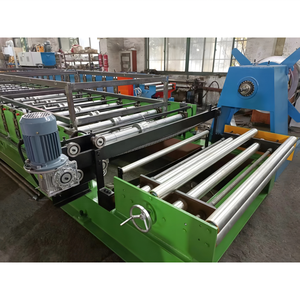 아연 아연 도금 강철 루핑 패널 타일 만들기 기계 5V 트윈 리브 지붕 시트 롤 성형 기계 - Product Image 6