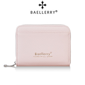 Baelerry Women's Zipper <b>Wallet</b> Lychee Pattern Multi-Color Card Holder <b>Compact</b> <b>Wallet</b> For Everyday Use - Product Image 5