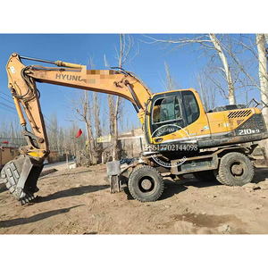 Modèle 2023 d'origine Hyundai 210W-9 150W-9, excavatrice hydraulique à roues d'occasion Hyundai 21 tonnes, moteur 210W-9t/R210W-9/R210W-7 - Product Image 1