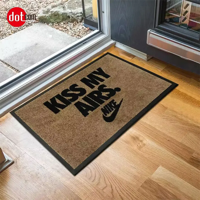 Personalized Custom design Logo Doormats for Entrance Rubber Floor Mat Nylon Printed Rug Indoor custom Door Logo Mat