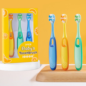Brosse à dents pour bébé, 3 pièces, manuelle à poils souples, pour usage quotidien des enfants - Product Image 1