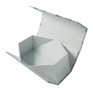 磁性翻盖封口豪华礼品纸板包装可折叠收纳纸盒