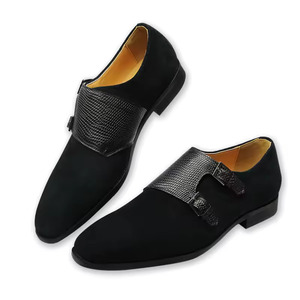 Mocasines Planos de Cuero Negro para Hombre, para Banquetes, Vestir, Oficina, Carrera Profesional, Ligeros, Transpirables, Antideslizantes, con Cordones, Hechos a Mano - Product Image 3