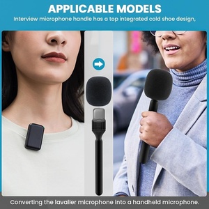 Lightweight Wireless <b>Microphone</b> Hand Stick <b>Microphone</b> Holder Clip Handheld <b>Microphone</b> - Product Image 2