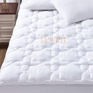 <span class=keywords><strong>Protège</strong></span>-<span class=keywords><strong>matelas</strong></span> matelassé uni en microfibre premium, respirant, anti-acariens, lavable en machine, toutes saisons, avec poches profondes élastiques - Product Image 2