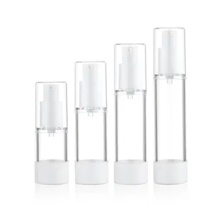 Free Sample Airless Cosmetic Pump Bottle For Hand Soap Toner Gel Hair Oil Lotion And Face Cream