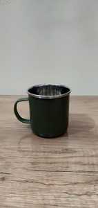 Mug en émail blanc, tasse à boire pour le camping avec poignée, logo personnalisé, tasse classique pour l'extérieur - Product Image 2