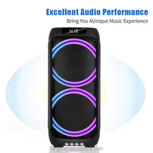 Altavoces Inalámbricos NDR-1306 1308 1310 1312 <span class=keywords><strong>para</strong></span> Karaoke con Luces LED RGB, Control Remoto, Salida <span class=keywords><strong>de</strong></span> Audio y Diseño Portátil - Product Image 2