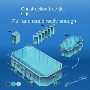 Nouvelle <span class=keywords><strong>piscine</strong></span> gonflable pliable hors sol pour l'extérieur, en PVC épaissi résistant à l'usure, pour enfants - Product Image 4