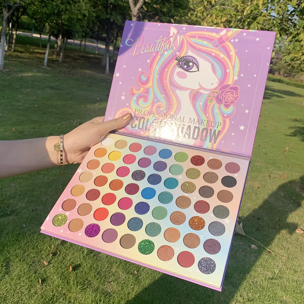 Fabrik verkauf 63 farbe make-up lidschatten Matte Shimmer Cosmetic Lidschatten-palette mit niedrigem preis