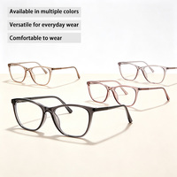 Montures optiques œil de chat pour femmes, légères en TR, monture complète, lunettes de vue tendance avec verres transparents
