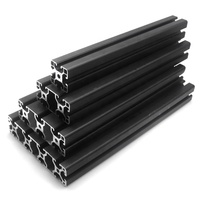 Cadre de fente en V d'extrusion en T noir de profil d'alliage d'aluminium industriel de la norme européenne 4040 pour des projets résistants de bricolage